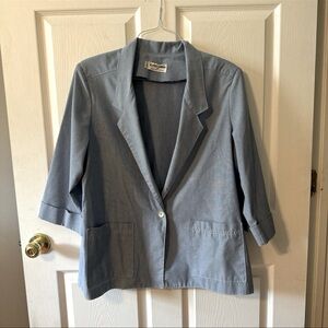 Alfred Dunner Lightweight Blue Blazer size18